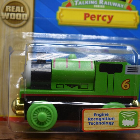 Talking Percy Engine Recognition Technology Thomas & Friends Wooden Railway New - Picture 5 of 11
